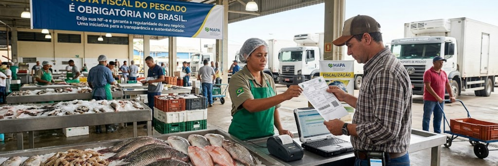 Nova portaria estabelece Nota Fiscal como documento comprobatório de origem do pescado no Brasil