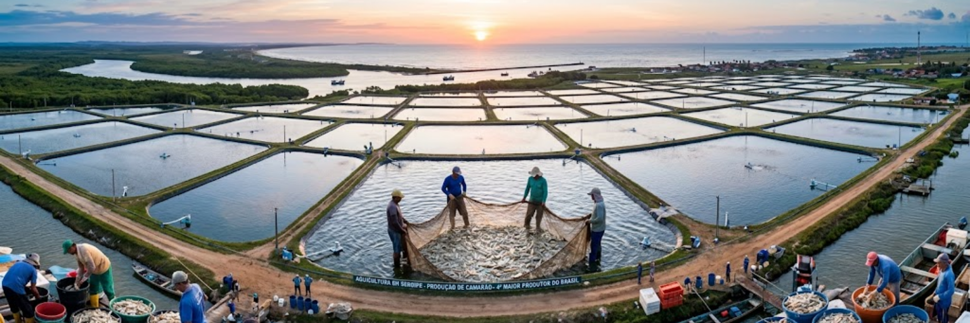 Sergipe é o 4º maior produtor de camarão do Brasil e impulsiona a aquicultura